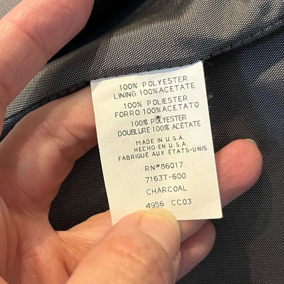 Y2K Bebe Double Breasted Pea Coat Jacket Size 2 Gray Classic Minimalist Preppy - Picture 8 of 11